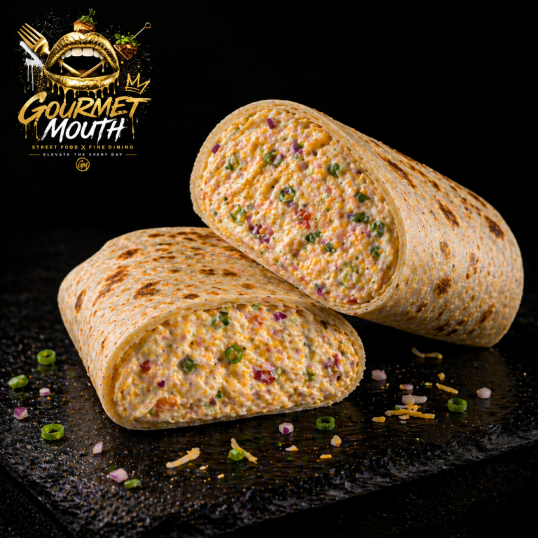 Triple Cheese and Triple Onion Deli Wrap